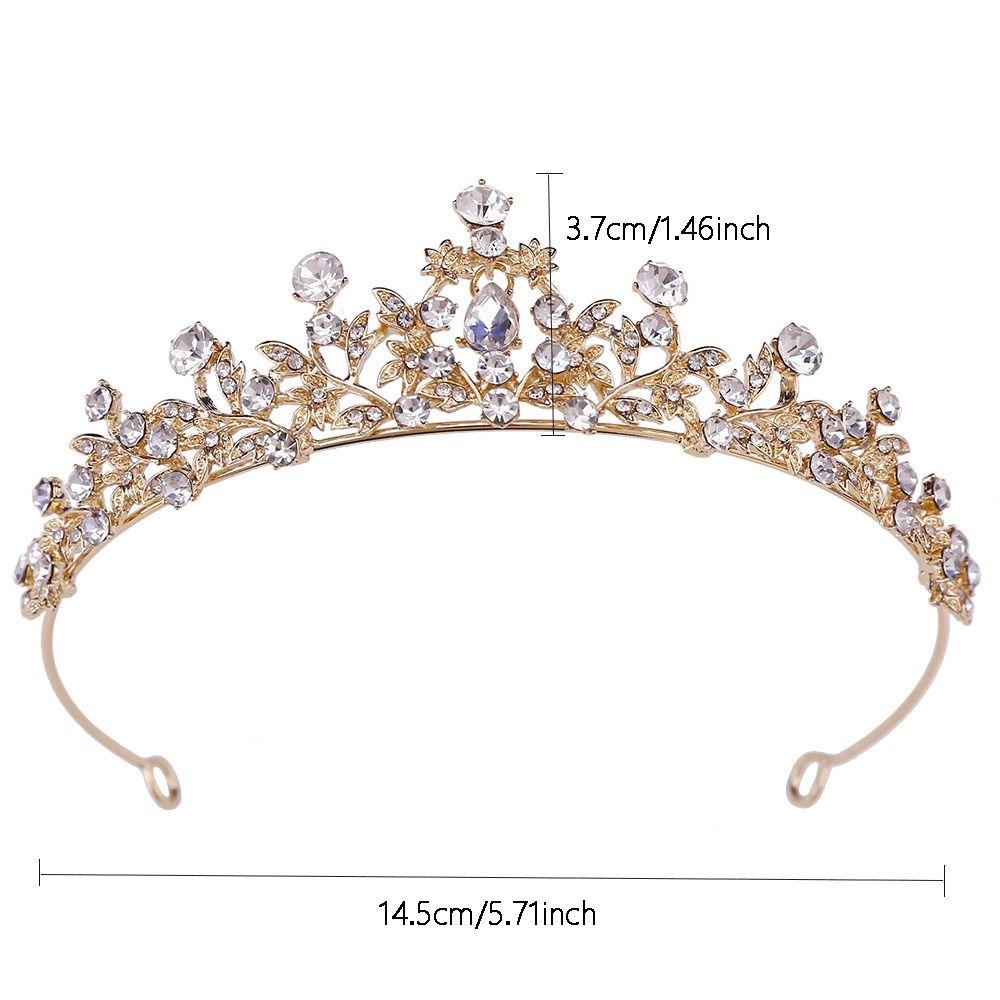 High-end Bridal Tiara Atmosphere Wedding Crown Headpieces Quenn Crown  Birthday Party