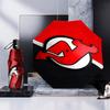 Jersey Devils Logo Umbrella Folding Umbrella, Automatic Umbrella 8-Frame for Travel, Camping Use Gift for Halloween Christmas