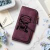 Gothic Skull Long Wallet Fashion Bifold Multi Card Slot Purse for Daily Use