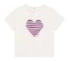 Petit Bateau Short Sleeve 36 95cm T-Shirt A0CWB, Off-White/Multicolor, Months,