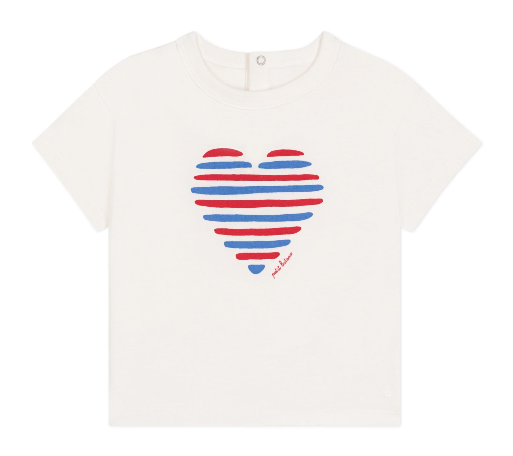 

Petit Bateau Short Sleeve 36 95cm T-Shirt A0CWB, Off-White/Multicolor, Months,