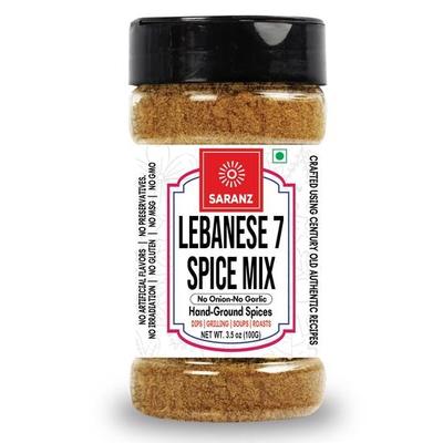 SARANZ Libanesische 7-Gewürzmischung Jain Exotisches Gewürz | Batata Harra Masala Perfekt für Snacks, Vorspeisen, Herzhaftes - 100 Gramm (SJ)