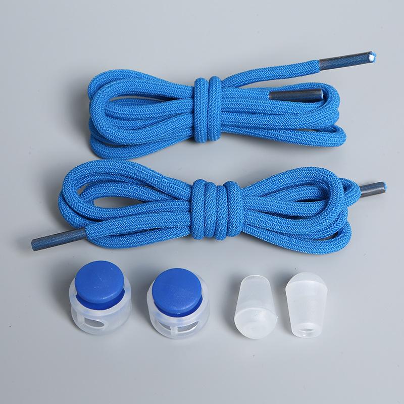 1Pair NEW Round Elastic Laces Sneakers No Tie Shoe Laces Colorful Spring Lock Shoelaces Without Ties Kids Adult Quick Shoelace