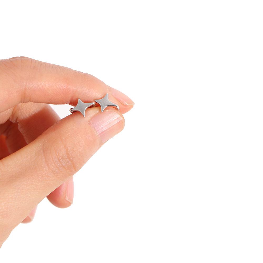 Jewelry Little C Cubic Clip Earring Star Ear Clips Cartilage Stud Women Earrings Korean Style