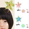 Elegant Blue DIY Windmill Hair Clip Easy Assembly Hair Accessory Hairpin for Daily Wear and Festival Parties