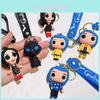 Süßer Silikon Coraline Schlüsselanhänger Kreatives Cartoon-Charakter-Design Geburtstagsgeschenk