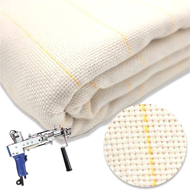 Multi-sizes Tufting Fabric Monk Cloth Backing Fabric Large Sizes Rug DIY Tufting Guns Needle Punched Backing Fabric Marked Lines