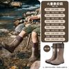 Bundle mouth waterproof shoes children wading rain shoes forest baby stepping on puddles mud pit non-slip foldable women's middle school rain boots