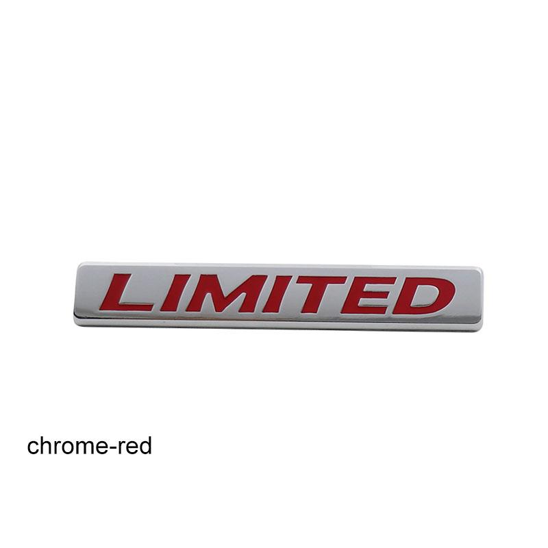 Metal 3D Limited Edition Sticker Auto Car Body Emblem Badge Sticker JDM Decal Door Bumper Trunk Chrome Emblem Car Styling Sticker