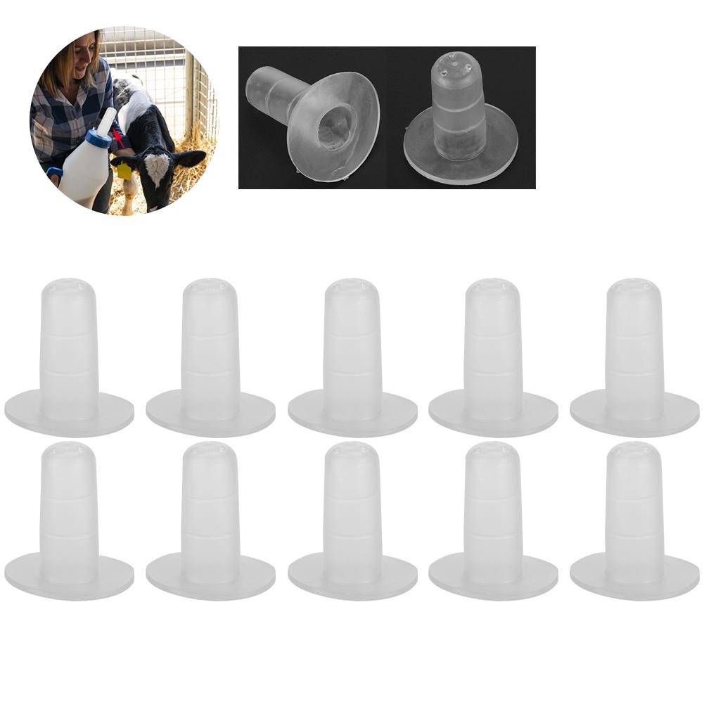 10 Stück Kälber Schnuller Milchkuh Silikon Milchsauger Bauernhof Neugeborenes Tier Fütterungszubehör Schnuller