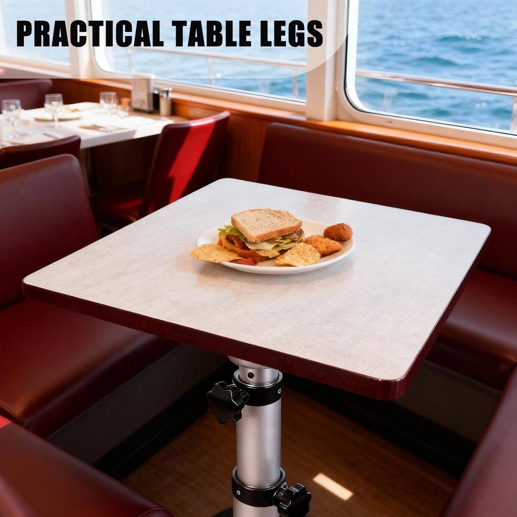RV Table Pedestal Stand Leg Space Saving Versatile Table Pedestal 3-Level Telescopic for Marine Boat Marine Yacht