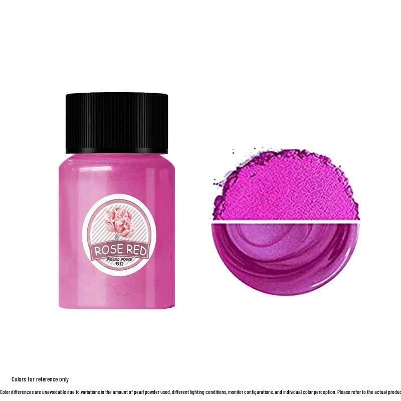 Mermaid Slime & Epoxy Mica Powder - 30 Colors Pearlescent Crystal Clay in Large Bottle