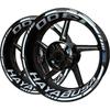Front & Rear Wheel Hub Sticker Motorcycle Wheel Sticker Fit Reflective Stripe Suzuki Hayabusa