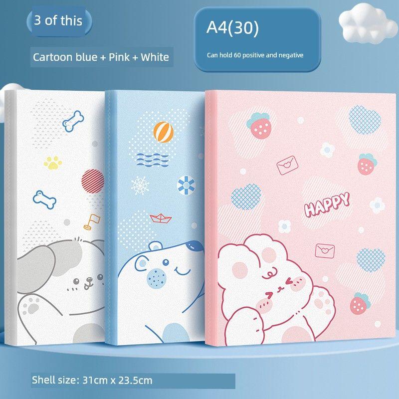 Transparent Insert Loose-Leaf for Pupils Cute Student Sheet Music Folder Paper Learning Involution Organize Fantastic Multi-Layer Thickened Supplies