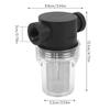 AT19-4X Washing Filter 1/2 Inch Inline Mesh Strainer Water Pump Irrigation High Flow Pipeline Filter Gardening Inlet Water
