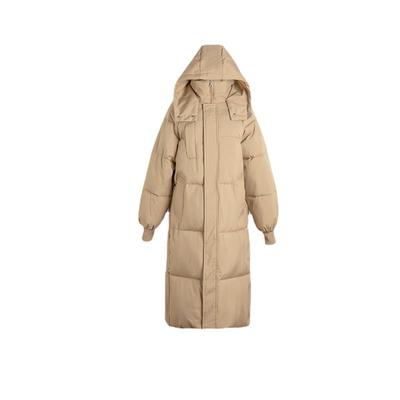Winter mittellange und lange knielange Baumwollkleidung, Damen Koreanische Version locker und verdickt mit Kapuze Baumwolljacke