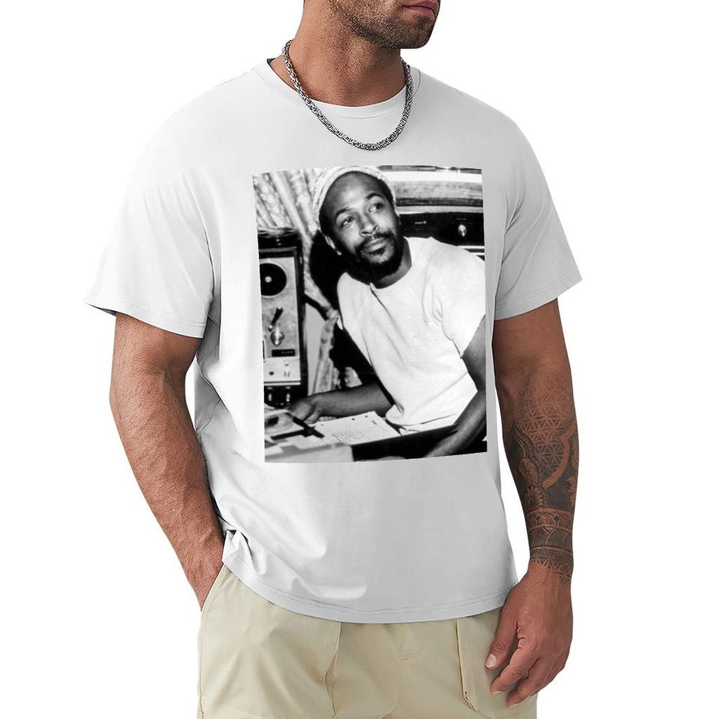 Marvin Gaye Art Tshirt Casual Daily Wear Short Sleeve Top