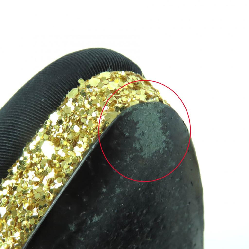Very Good CHANEL pumps gold Women 36.5 G37586 Used