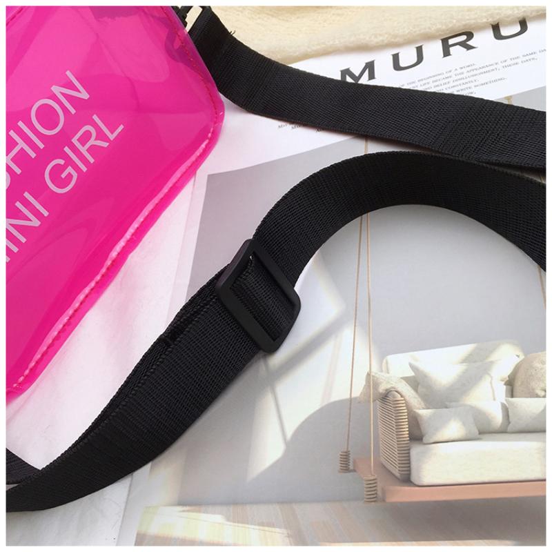 Women Fashion Clear Sweet Purses Candy Color Messenger Bag Crossbody Bags Shoulder Bag Transparent Jelly Bag