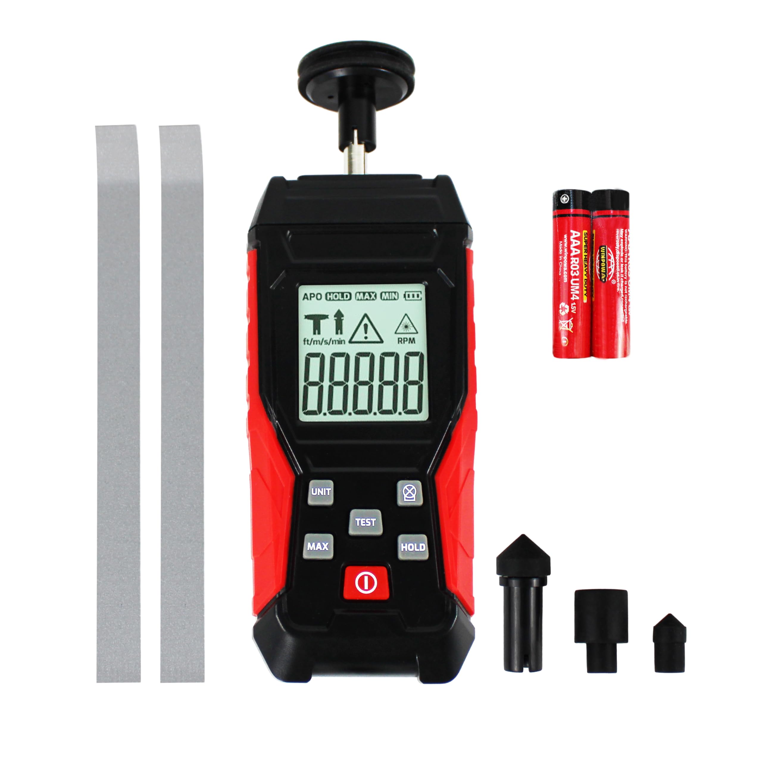 

ВФС(р) Цифровой измеритель оборотов бесконтактный 2 в 1 измеритель скорости вращения ручной тахометр тестер скорости