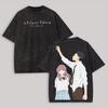A Silent Voice Anime Lover Washed T-shirt Personality Clothes Oversized Unisex Year Round Clothing High Quality Hot Product Soft