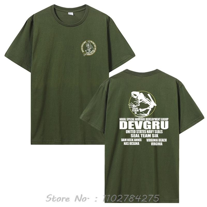 Herrkläder Naval Seal Original The Frogman Översized T-shirt Seals Operator Bomulls-T-shirt Sommar-T-shirts Rundhalsad Tränings-T-shirt