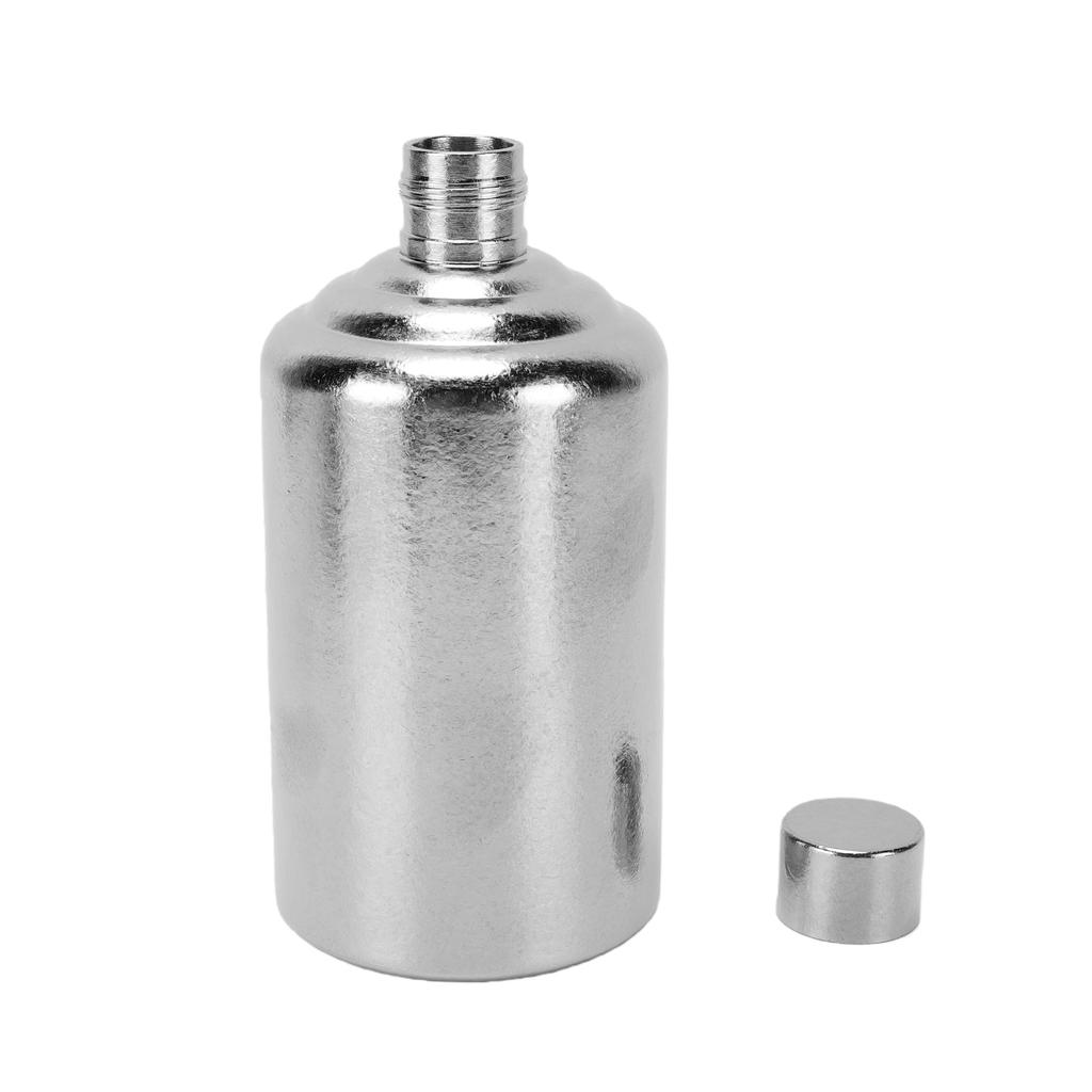 Pure Ti Round Flask Portable Lightweight Durable Ti Made Smooth Pouring 520ml