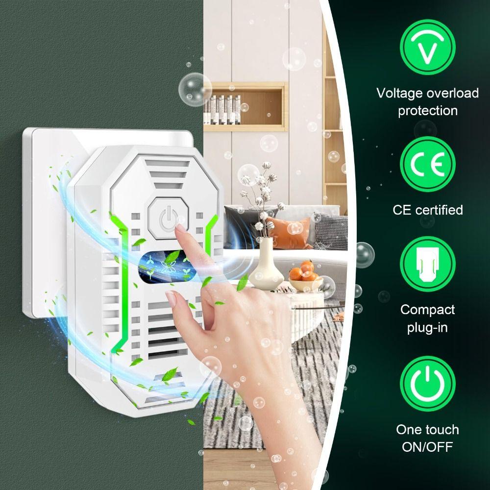 Portable Air Cleaner US UK EU Plug Plug-In Air Purifier Dust Removal Negative Ion Generator Pet