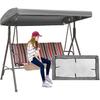 Outdoor Swing Canopy Replacement Cover 3 Seater 191x120x18cm/75x47x7'' Universal Patio Swing Cover,Waterproof Replacement Canopy Top Cover for Garden