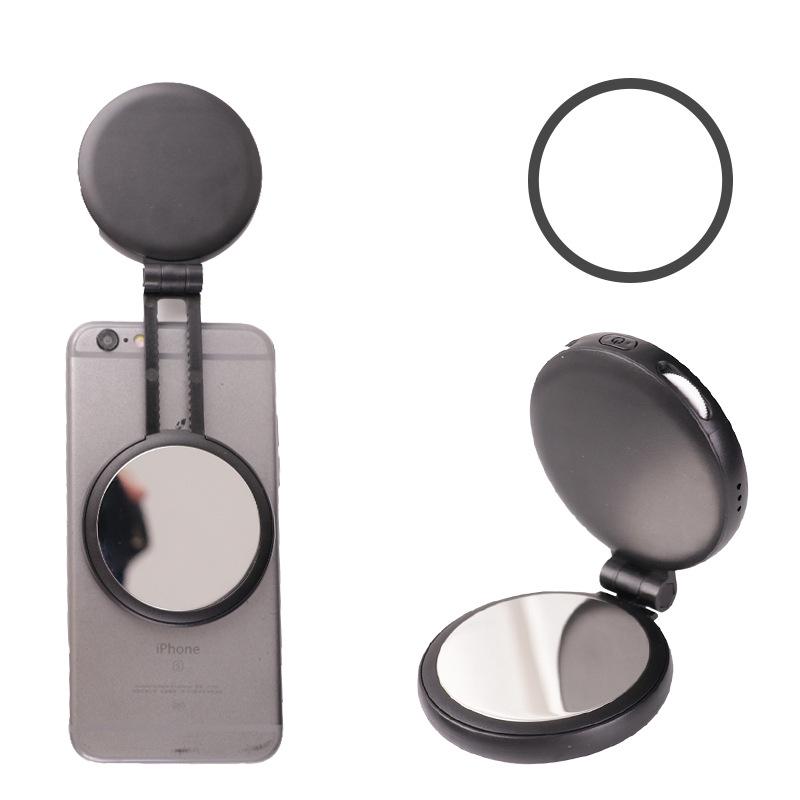 Portable Magnetic Makeup Mirror Light: Foldable Selfie Beauty Lamp