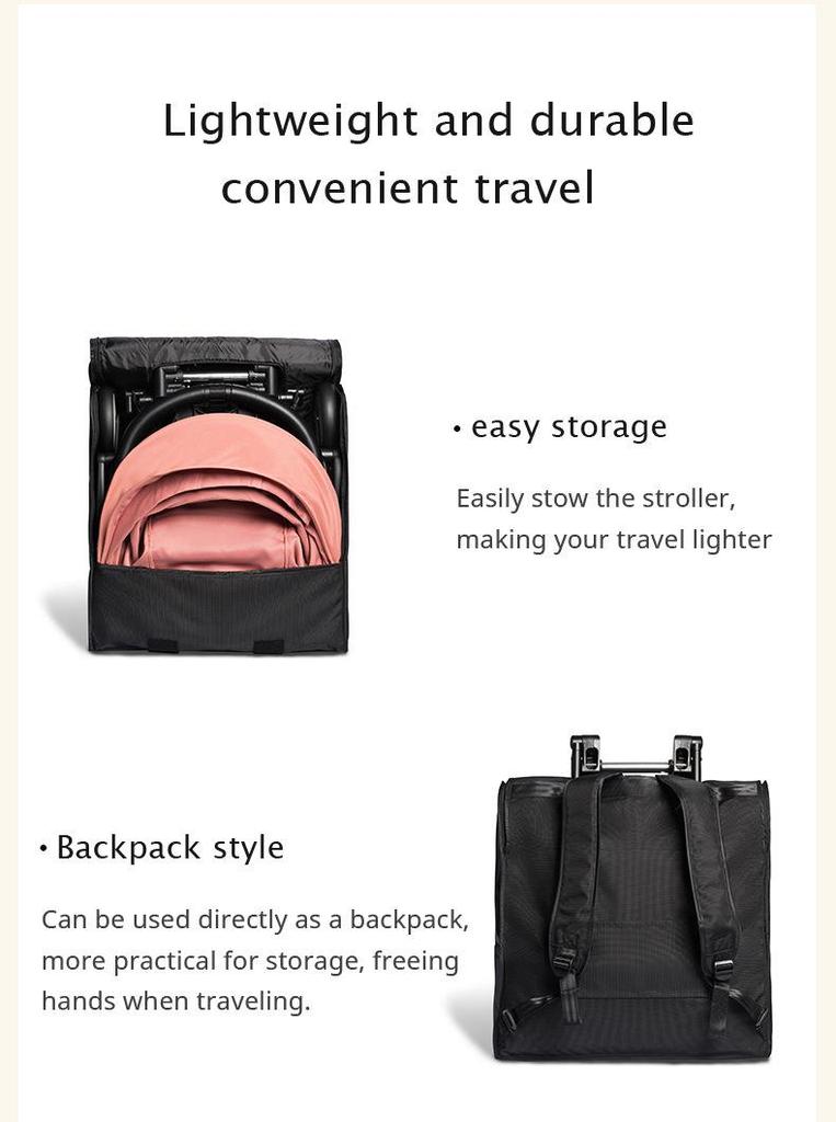Sac à dos de voyage pour poussette YoYo - Sac de rangement pour poussette et poussette pliante avec bretelles de sac à dos