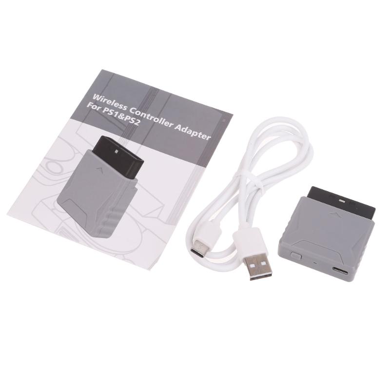 Wireless Game Controller Adapter Receiver Converter for PS1 Console Support for Gaming Accessory серый