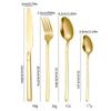 Stainless steel tableware, Knight series set, 24 piece Western style steak knife, fork, spoon set, gift box light luxury