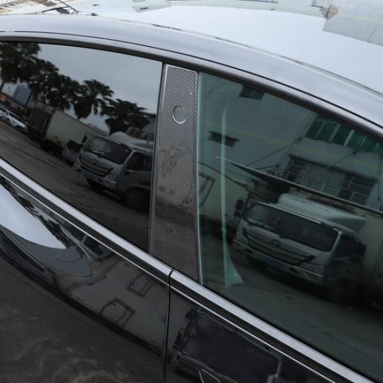 Carbon Fiber Window Center Pillar Trim Cover For Tesla Model 3/Y 16-22