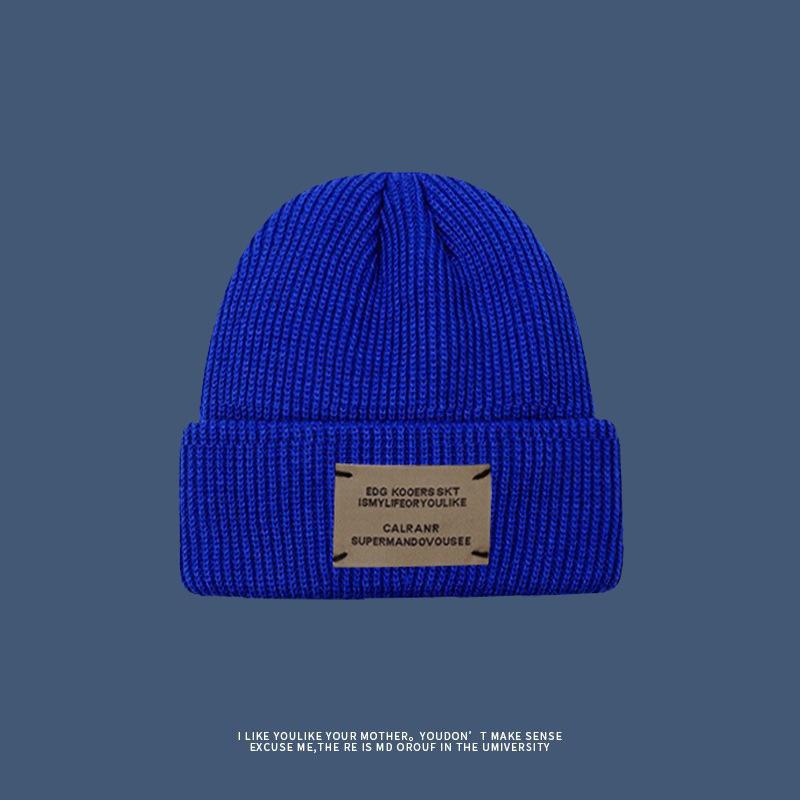 Gestrickte Mützen für Männer im Winter Modische und vielseitige Wollmützen für Herbst und Winter Warme Melonenmützen Kalte Mützen für Frauen