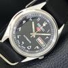 JAPAN VINTAGE SEIKO 5 AUTOMATIC 7S26A MENS ARABIC BLACK DIAL WATCH A702660-1 R209-a702660