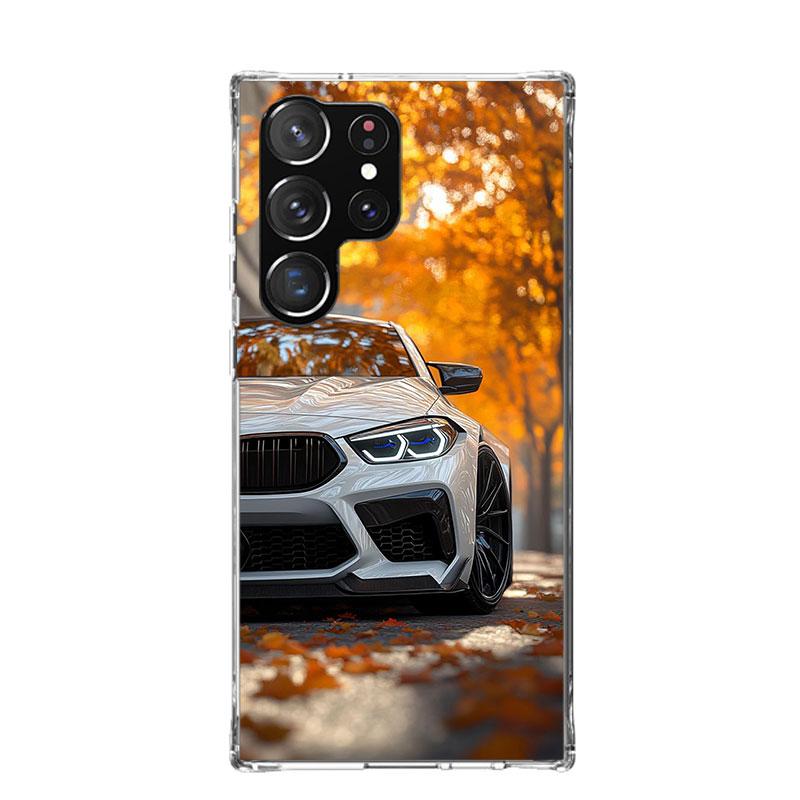 Black White Sport for B-BMW Phone Case For Samsung Galaxy S26 Ultra S23 S24 S25 Edge S20 FE S21 S22 Plus Soft Print Shell Cover