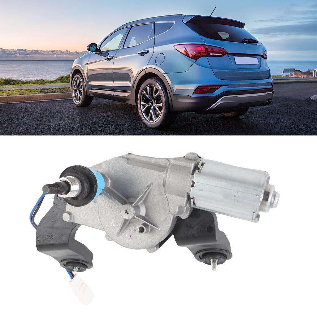 Rear Wiper Motor 987002W000 Metal Alloy Weather Proof Windshield Wiper Motor Replacement for Santa Fe Sport 2013-2017