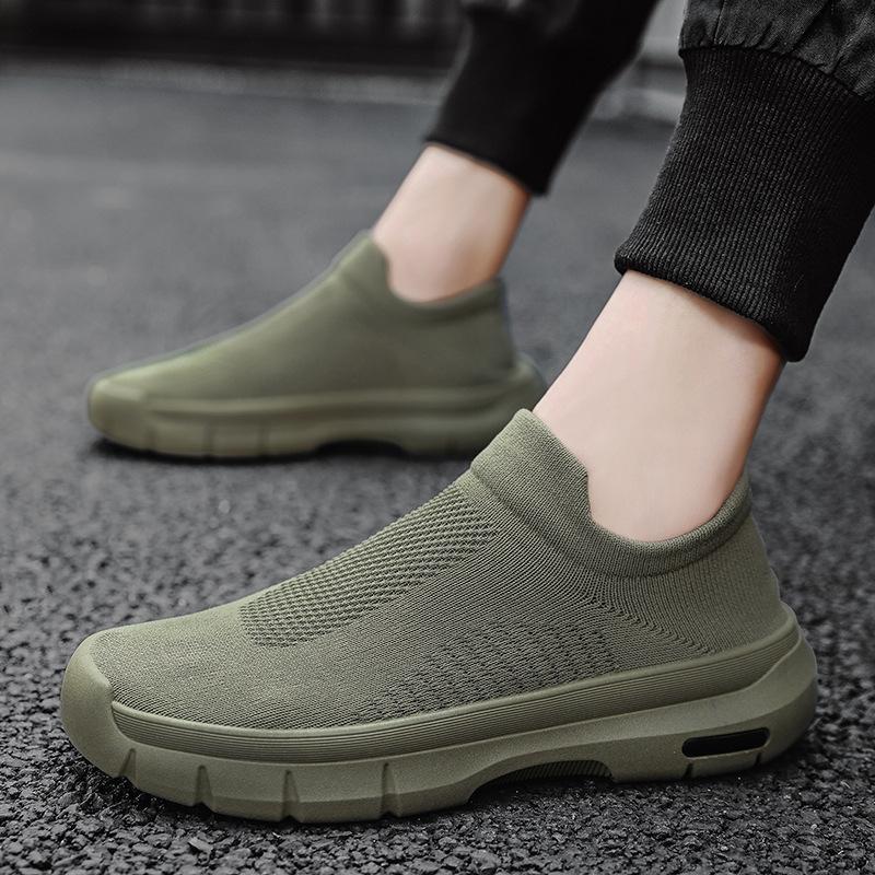 

Men s shoes are breathable and thin, casual sports socks, work and work, and standing for a long time is not tiring. 44 зелений