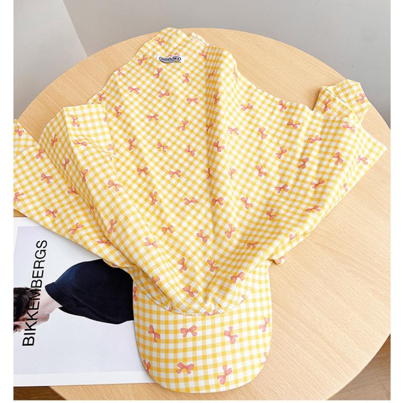 Korean Version, Color Blocked Quick Drying Headscarf, Duck Tongue Hat, Summer Sun Protection, Neck and Face Protection, Sun Headscarf, Headgear