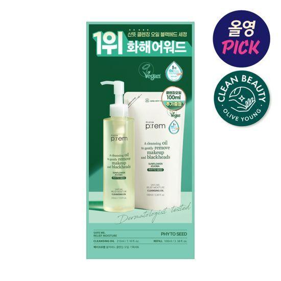 

MakePrem Safe Me Relief Moisture Cleansing Oil Refill Plan (210ml+100ml given away) Exclusive planning