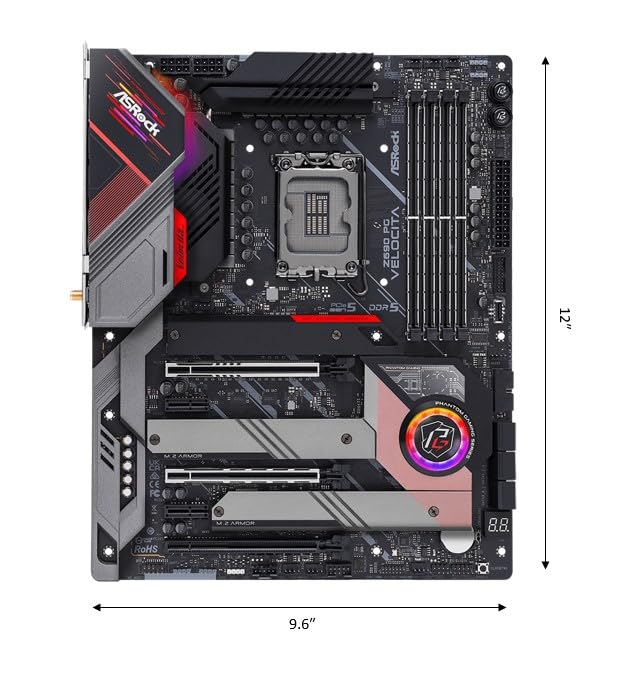 ASRock Základní deska Z690 PG Velocita Intel 12. generace Kompatibilní s CPU Z690 ATX Autorizovaný distributor základní desky (LGA 1700) [domácí produkt]