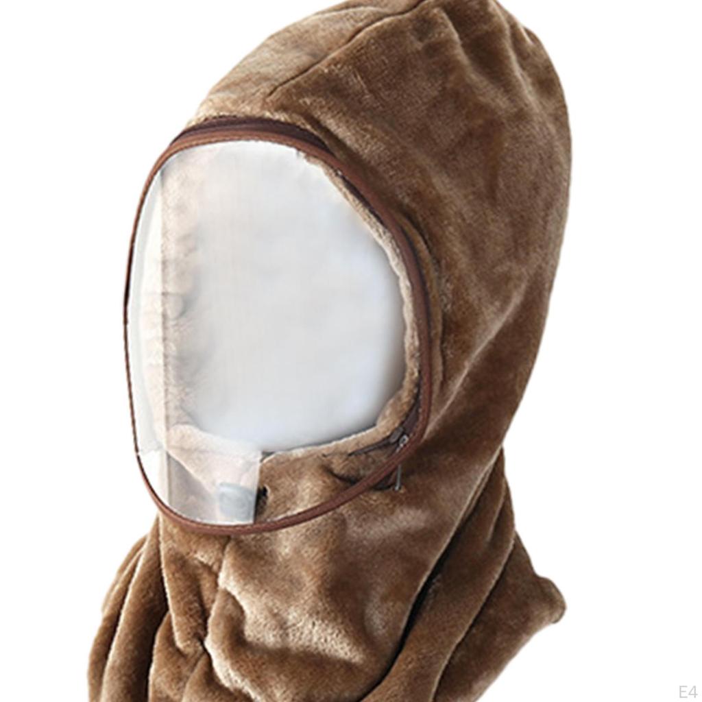 Balaclava Ski Hood Headwear Breathable Winter Hat Detachable Face Cover for Outdoor Sports Snow