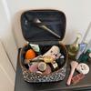 2026 New Leopard Print Cosmetic Bag Large Capacity Cosmetic Storage Bag Portable Toilet Bag