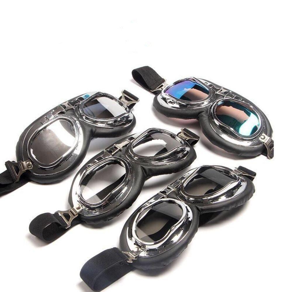 Kask Gogle Pilot Kask Antiparras Gogle Motocyklowe Lustro Wiatrowe Gogle Okulary Motocyklowe