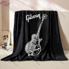 Classic G-Gibs0n Guitar Logo Print Blanket Warm Soft Comfortable Home Travel Blanket Sofa Bedding Cover Blanket Gift for Friends