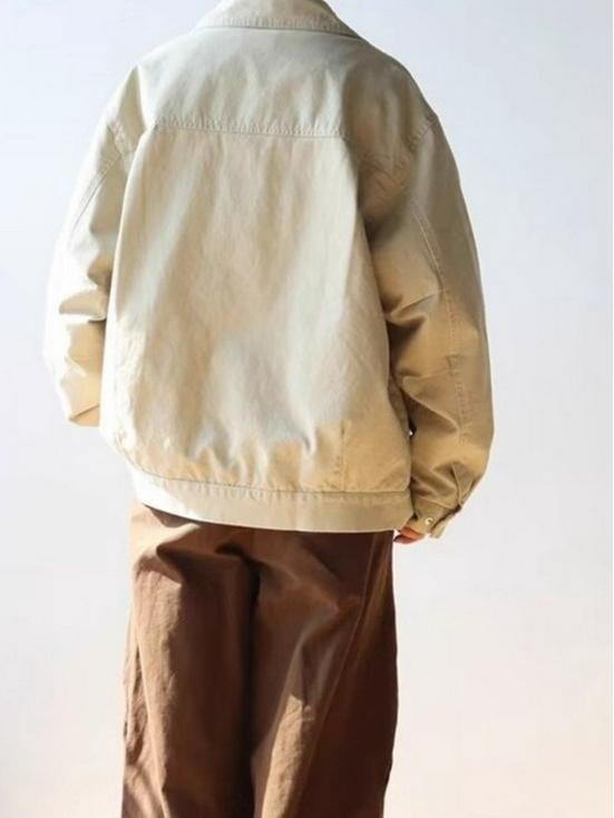 2025 Autumn/Winter Men's Casual Loose Lapel Workwear Jacket