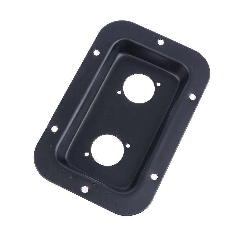 1/3Pcs Black Steel Recessed Speaker Jack Plate Xlr Connector For Dish Board Stage Loudspeaker Diy Accessories
