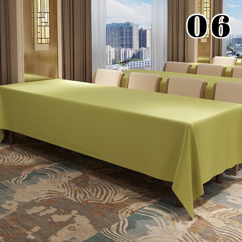 Thickened Waterproof Conference Tablecloth Reusable Rectangular High-end Exhibition Activity Table Cloth Table Skirt Table Cover