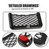 Car Seat Back Bag Trunk Seat Elastic String Net Magic Sticker Storage Bag For Toyota Crown Yaris Corolla Prius Auris GR Avalon
